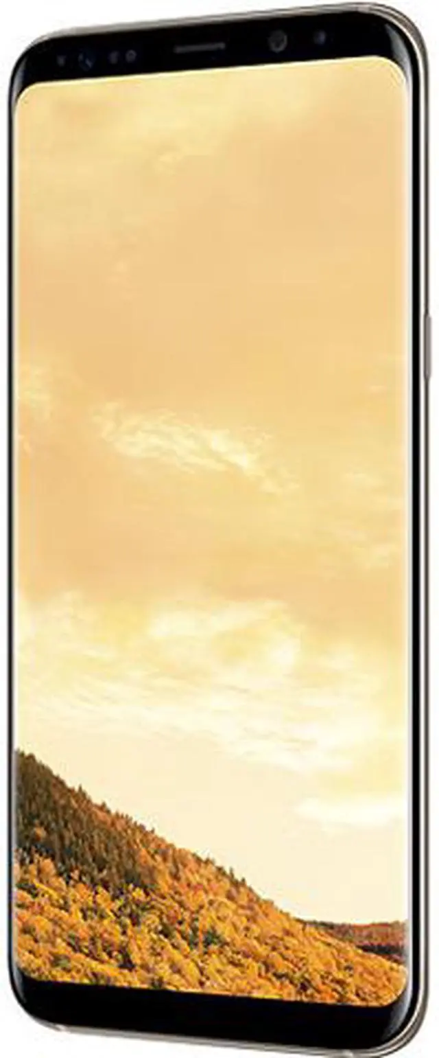 Main image of Samsung Galaxy S8+ (Plus) G955FD Dual SIM GSM Unlocked Smart Phone, 6.2" AMOLED Display, Maple Gold Color, 64GB Storage International Version - No Warranty