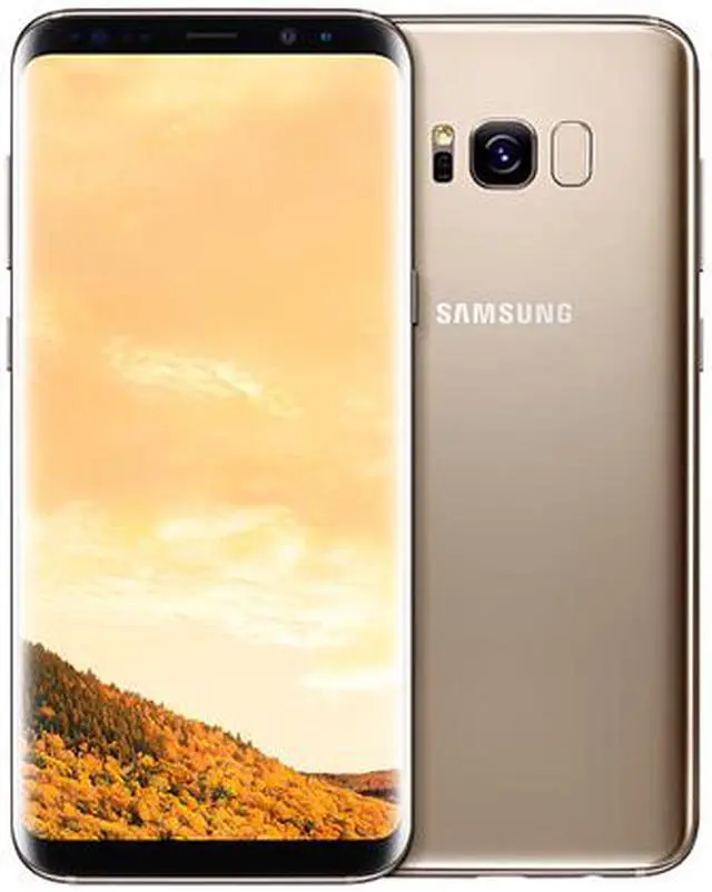Alt view image 5 of 5 - Samsung Galaxy S8+ (Plus) G955FD Dual SIM GSM Unlocked Smart Phone, 6.2" AMOLED Display, Maple Gold Color, 64GB Storage International Version - No Warranty