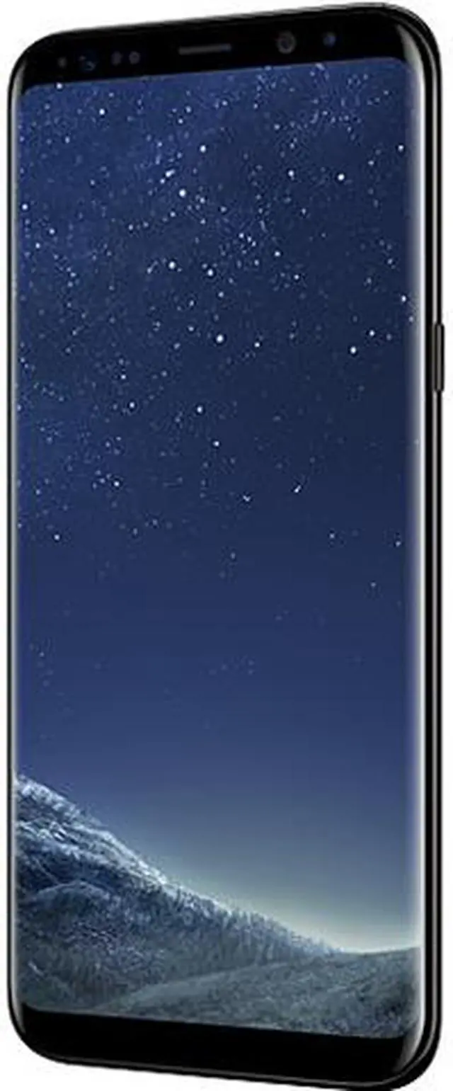 Main image of Samsung Galaxy S8+ (Plus) G955FD Dual SIM GSM Unlocked Smart Phone, 6.2" AMOLED Display, Midnight Black Color, 64GB Storage International Version - No Warranty