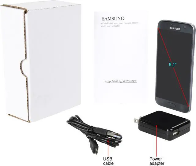 Alt view image 8 of 8 - Samsung Galaxy S7 G930 4G LTE Unlocked Cell Phone 5.1" Black 4GB RAM