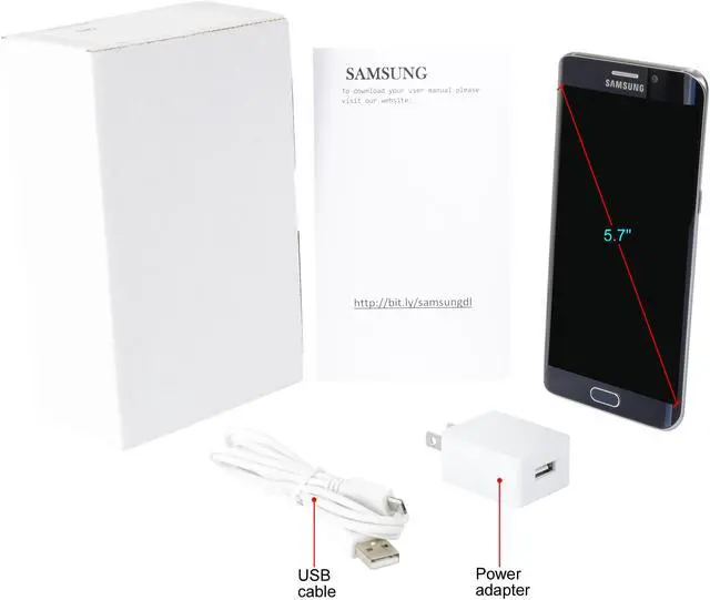 Alt view image 6 of 6 - Samsung Galaxy S6 Edge Plus G928V Blue 32GB Verizon Cell Phone