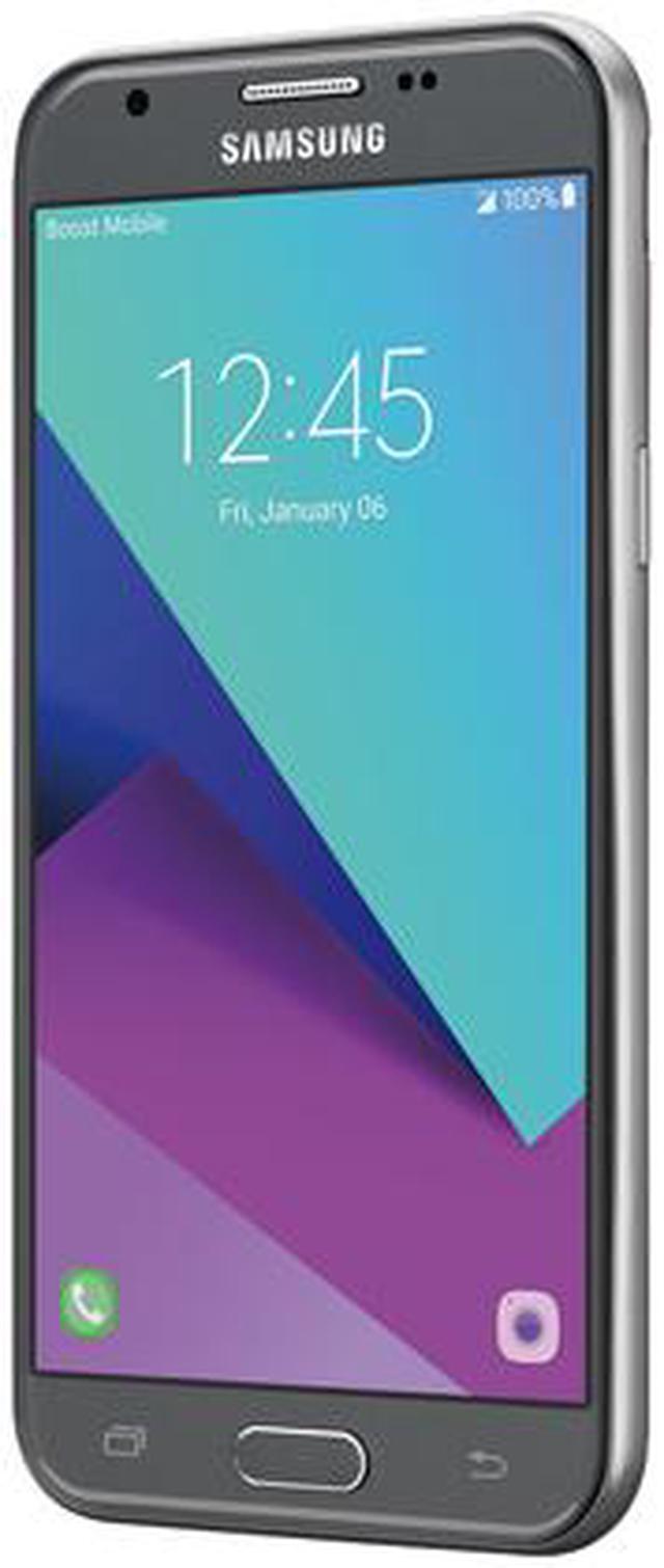 Alt view image 2 of 6 - Samsung Galaxy J3 Emerge Silver Boost Mobile Cell Phone with $50 Account Credit