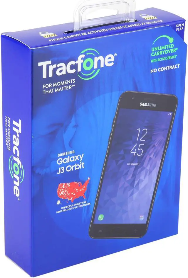 Alt view image 7 of 7 - Samsung Galaxy J3 Orbit S367 TracFone Prepaid Cell Phone