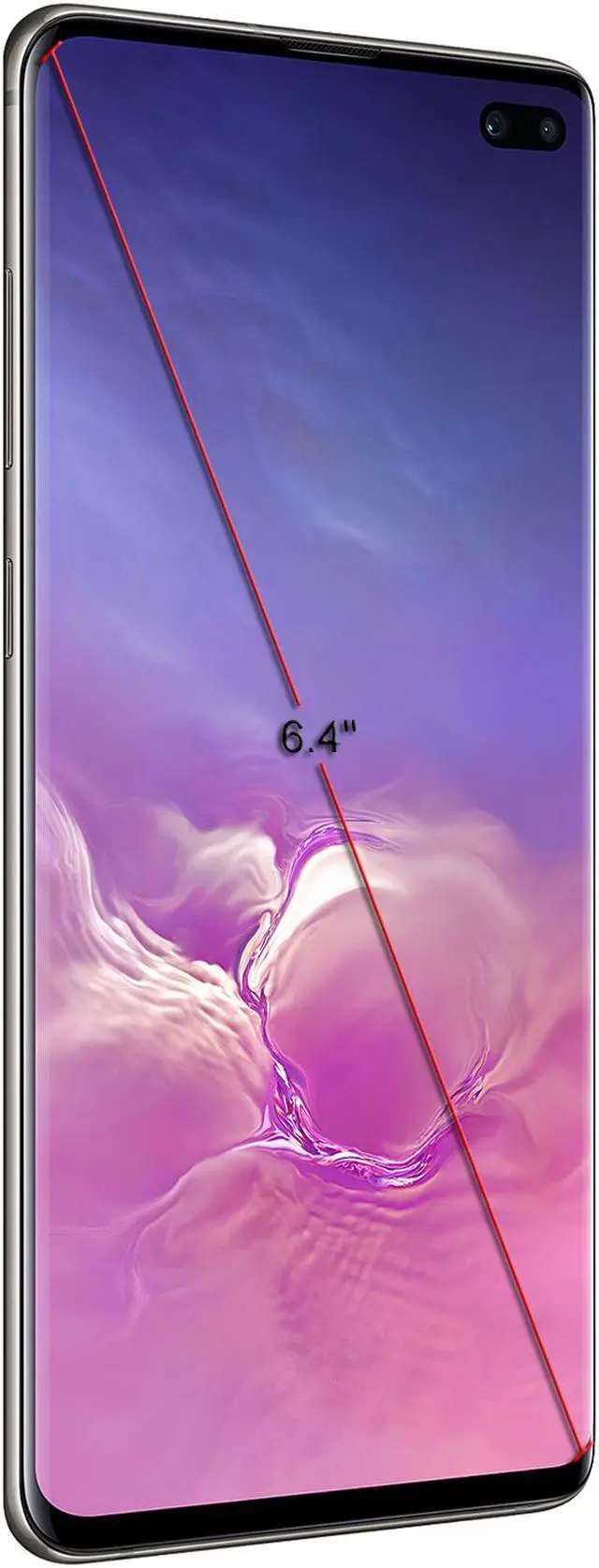 Alt view image 6 of 6 - Samsung Galaxy S10+ 4G LTE Factory Unlocked Cell Phone 6.4" Infinity Display Prism Black 128GB 8GB RAM