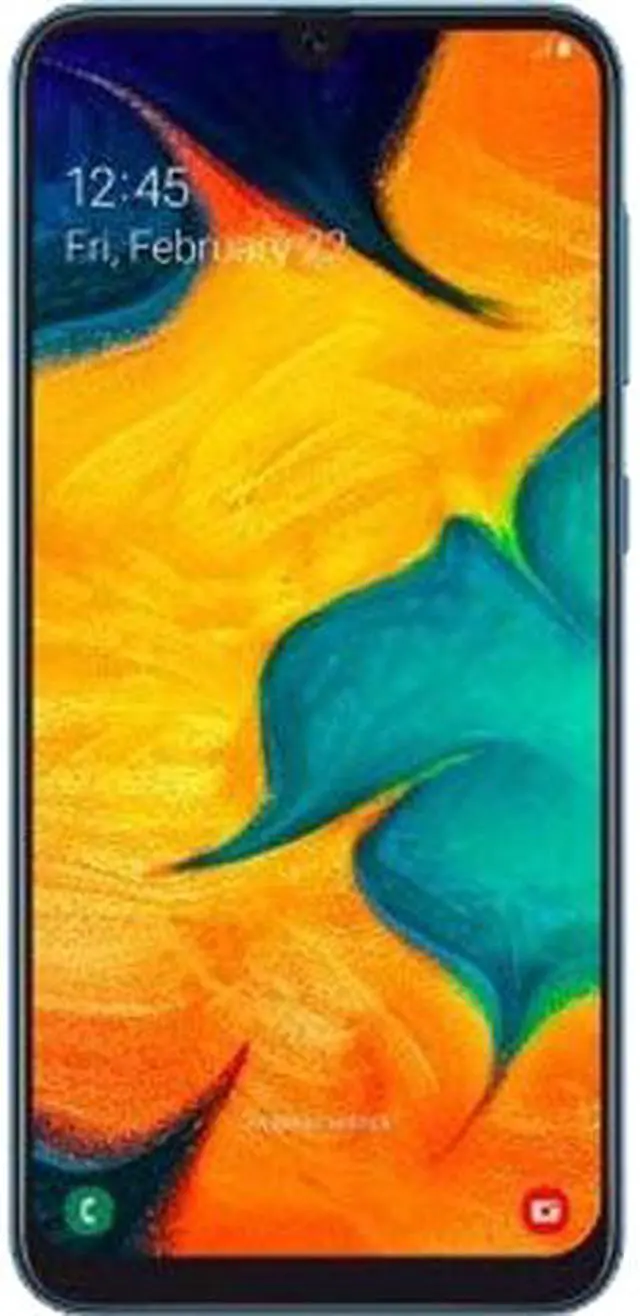 Main image of Samsung Galaxy A30 A305G 4G LTE Duos GSM Unlocked Phone w/ Dual 16 MP Camera 6.4" White 3GB RAM