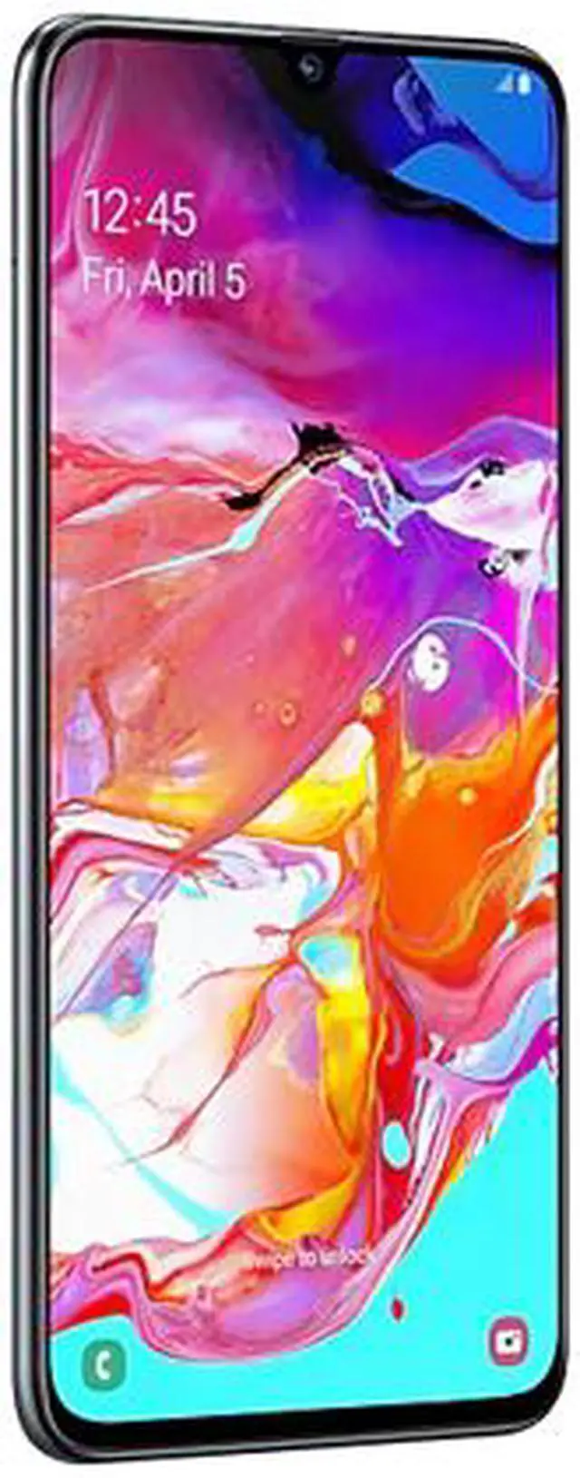 Alt view image 3 of 6 - Samsung Galaxy A70 4G LTE Unlocked Cell Phone 6.7" Black 128GB 6GB RAM