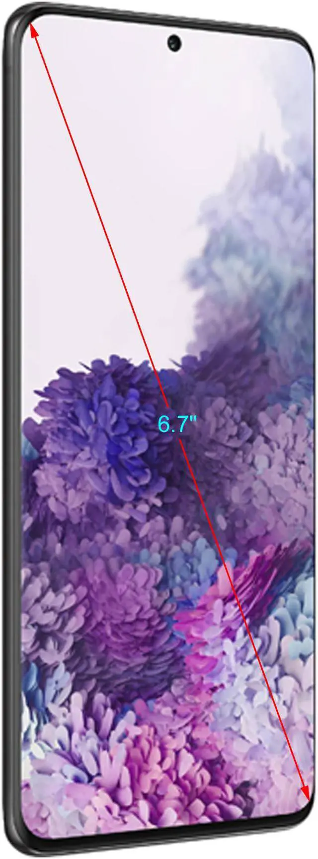 Alt view image 2 of 2 - Samsung Galaxy S20+ 5G SM-G986UZKAXAA 5G Unlocked Cell Phone 6.7" Cosmic Black 12GB RAM