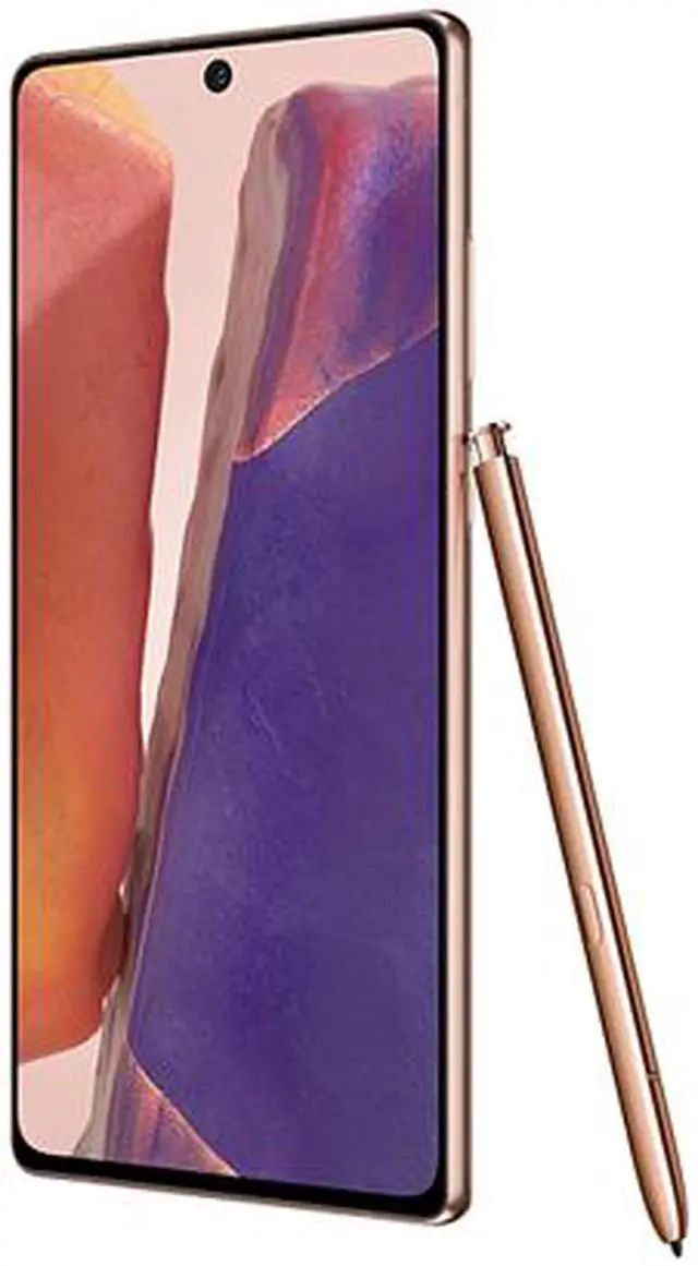 Alt view image 4 of 7 - Samsung Galaxy Note 20 5G Factory Unlocked Android Cell Phone | US Version | 128GB of Storage | Mobile Gaming Smartphone | Long-Lasting Battery | Mystic Bronze