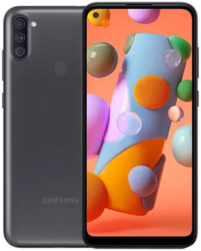 Alt view image 9 of 9 - Samsung Galaxy A11 SM-A115WZKAXAC 4G LTE Unlocked Cell Phone 6.4" Black 32GB 2GB RAM