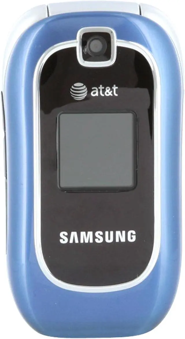 Main image of Samsung SGH-A237 blue unlocked GSM flip phone with 5 hour talk time