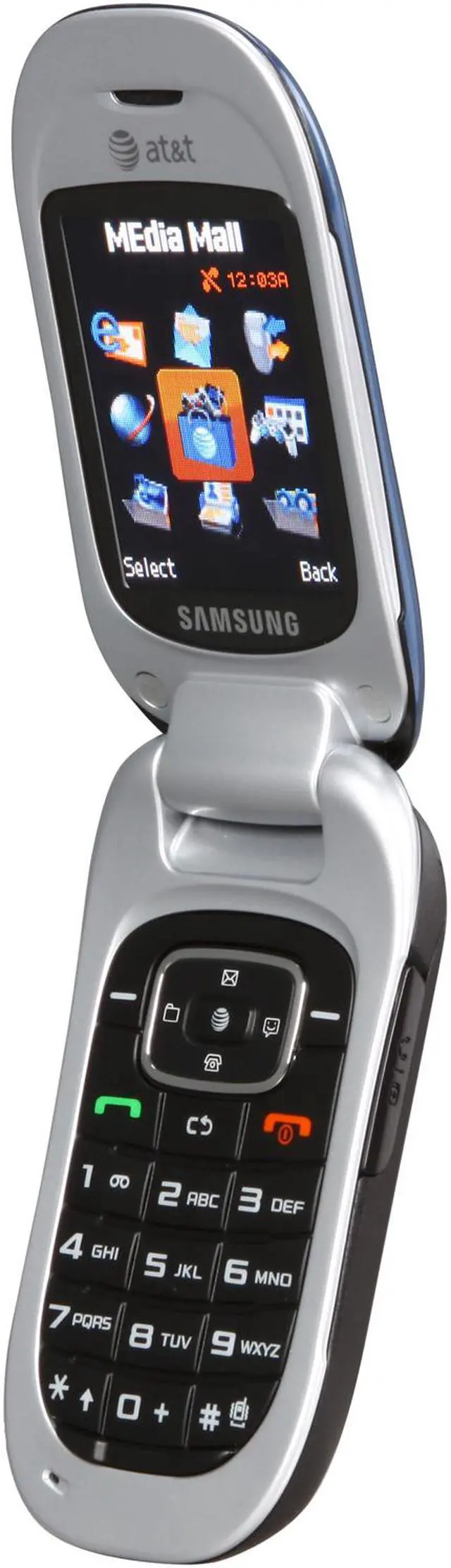 Alt view image 2 of 8 - Samsung SGH-A237 blue unlocked GSM flip phone with 5 hour talk time