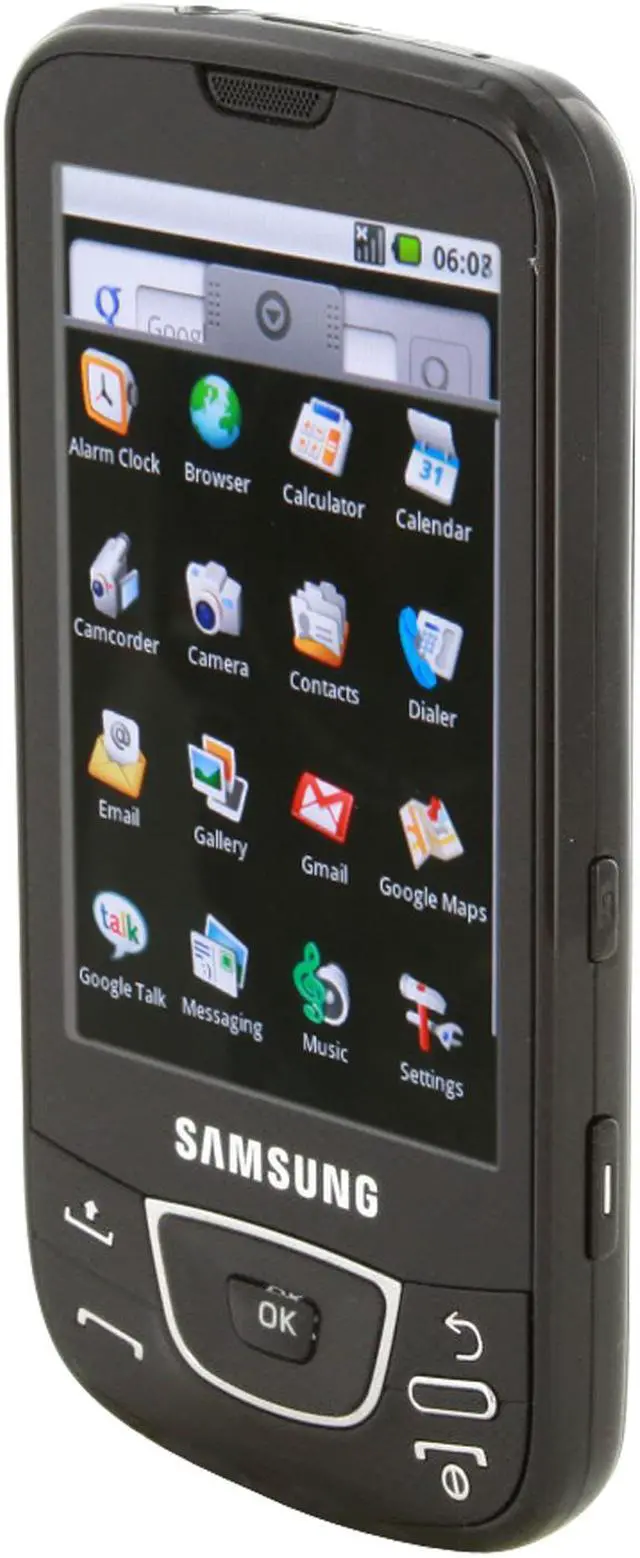Alt view image 2 of 12 - Samsung Galaxy Black 3G GSM Android unlocked cell phone with 8GB internal memory