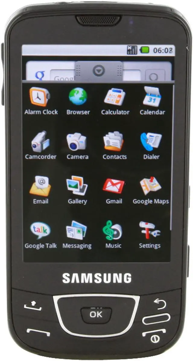 Alt view image 9 of 12 - Samsung Galaxy Black 3G GSM Android unlocked cell phone with 8GB internal memory