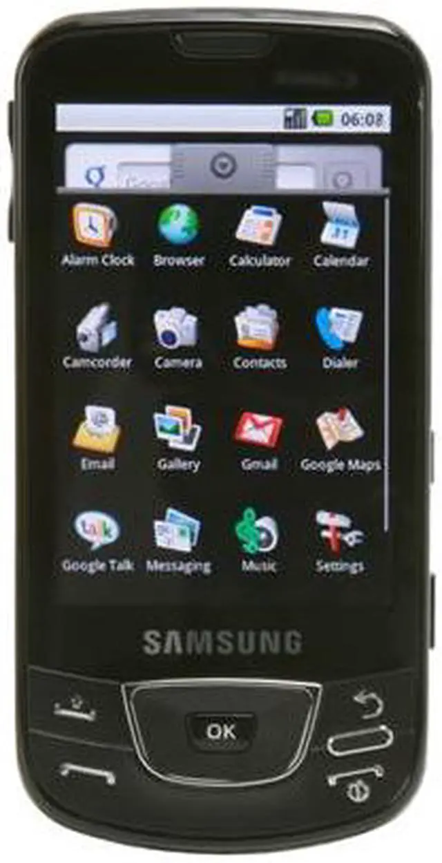 Main image of Samsung Galaxy Black 3G GSM Android unlocked cell phone with 8GB internal memory