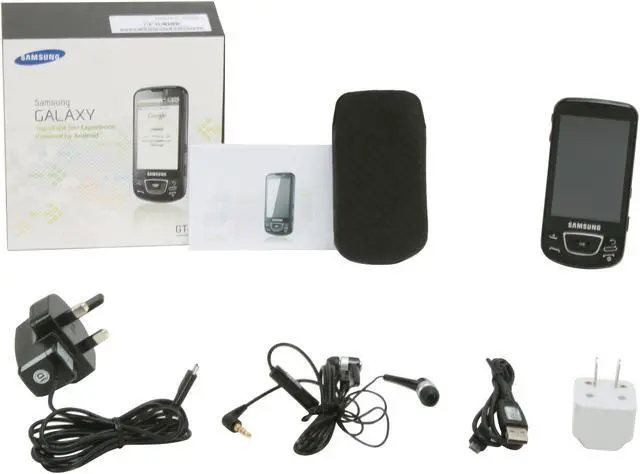 Alt view image 12 of 12 - Samsung Galaxy Black 3G GSM Android unlocked cell phone with 8GB internal memory