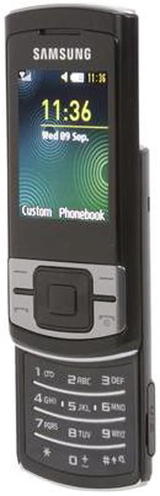 Alt view image 2 of 6 - Samsung Stratus Black unlocked GSM slider phone with Video Camera (C3050)
