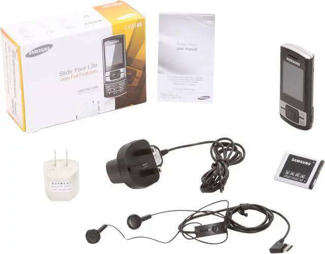 Alt view image 6 of 6 - Samsung Stratus Black unlocked GSM slider phone with Video Camera (C3050)