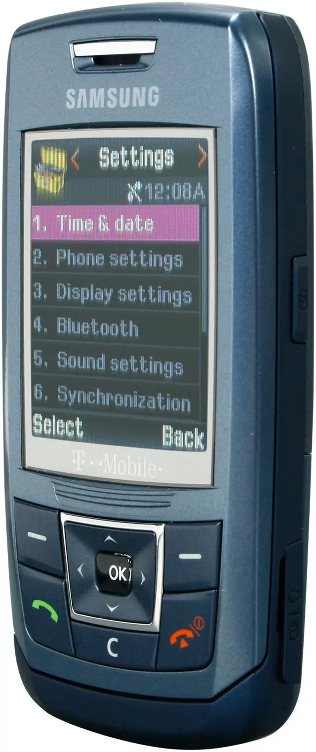 Alt view image 2 of 7 - Samsung T429 Blue Unlocked GSM Slider Phone with Photo call