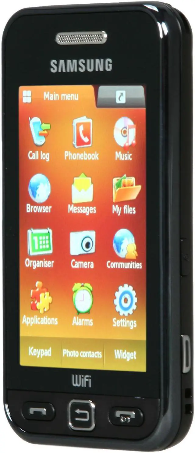 Alt view image 2 of 7 - Samsung Star WiFi Black Unlocked GSM Touch Screen Phone with 3.15MP Camera / Wi-Fi / Smile Detection (S5233W)