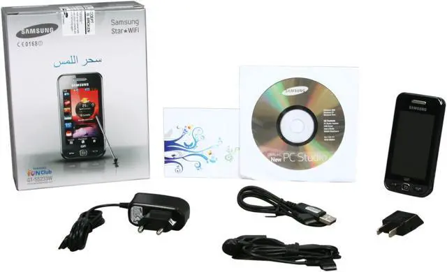 Alt view image 7 of 7 - Samsung Star WiFi Black Unlocked GSM Touch Screen Phone with 3.15MP Camera / Wi-Fi / Smile Detection (S5233W)