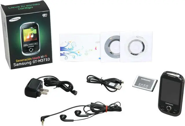 Alt view image 7 of 7 - Samsung Corby Beat M3710 Black Unlocked GSM Touch Screen Phone with 2.0MP Camera / WiFi (M3710)