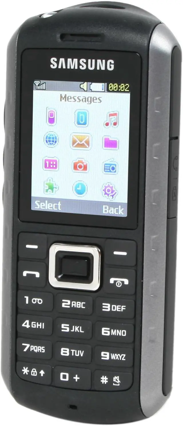 Alt view image 2 of 8 - Samsung B2100 Unlocked GSM Bar Phone with Built in Flashlight & Waterproof 1.77" Black/Silver