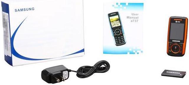 Alt view image 7 of 7 - Samsung SGH-a737 Unlocked GSM Slider Phone with 1.3 MP Camera 2.0" Black/Orange