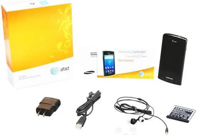 Alt view image 6 of 6 - Samsung Captivate SGH-i897 Black 3G 16GB GSM Smart Phone for AT&T Only