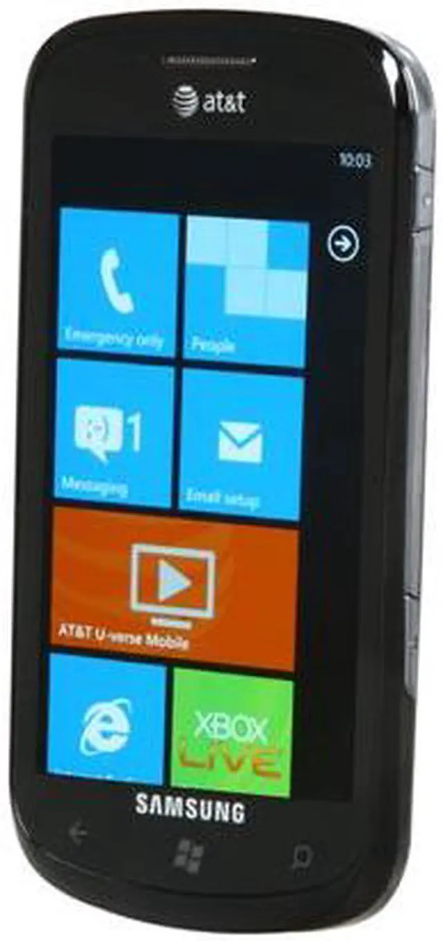 Alt view image 2 of 7 - Samsung Focus SGH-I917 3G 8GB Unlocked GSM WP7 Phone 4.0" Black 512MB RAM