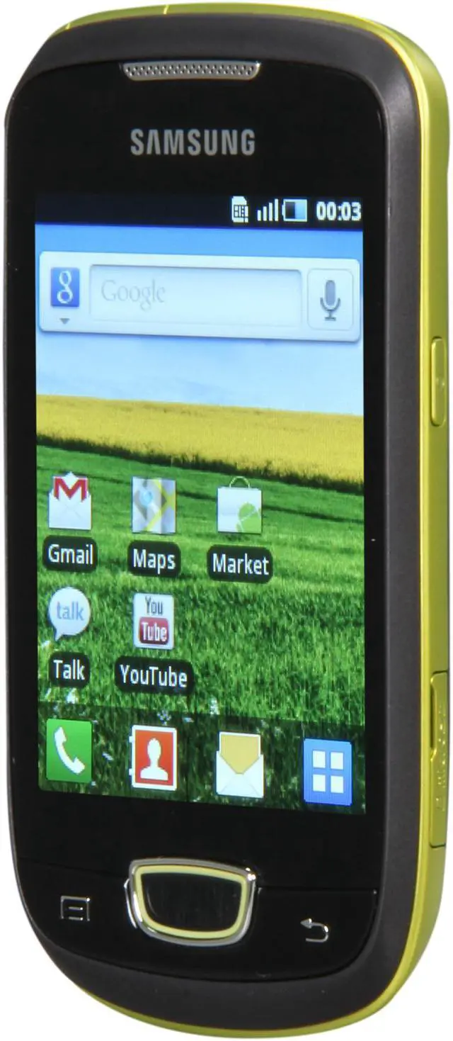 Alt view image 2 of 7 - Samsung Galaxy Mini S5570 Unlocked Cell Phone 3.14" Green