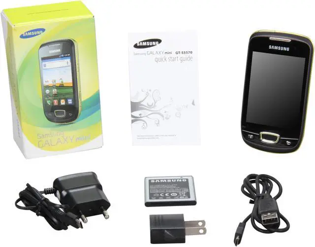 Alt view image 7 of 7 - Samsung Galaxy Mini S5570 Unlocked Cell Phone 3.14" Green