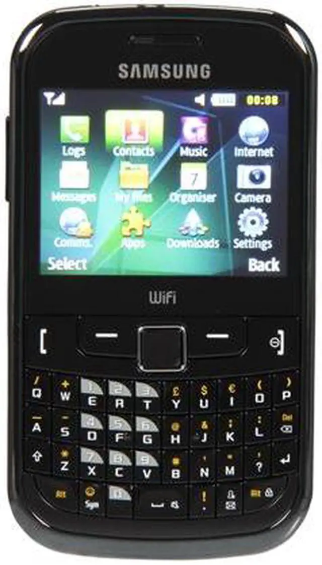 Main image of Samsung Black Unlocked Cell Phone w/ Bluetooth v2.1 / Full QWERTY Keyboard (S3350)