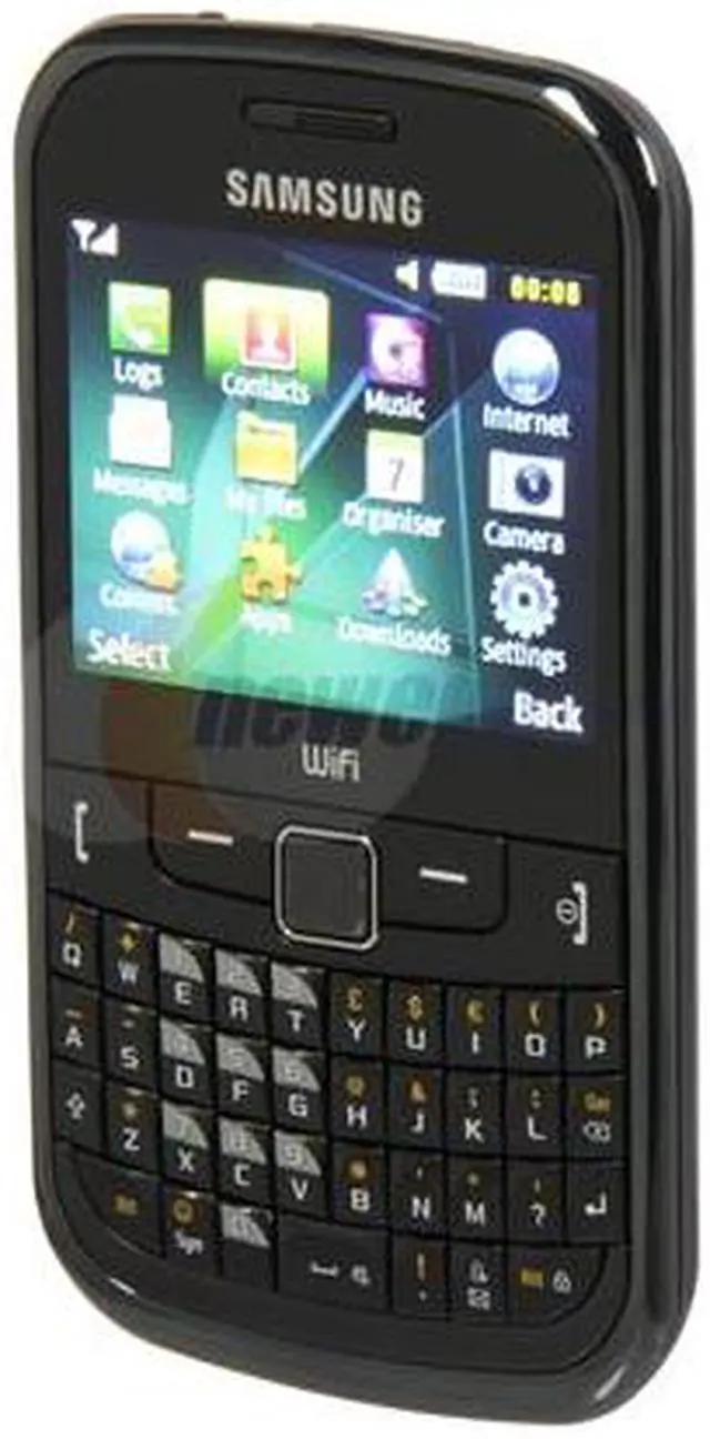 Alt view image 2 of 6 - Samsung Black Unlocked Cell Phone w/ Bluetooth v2.1 / Full QWERTY Keyboard (S3350)