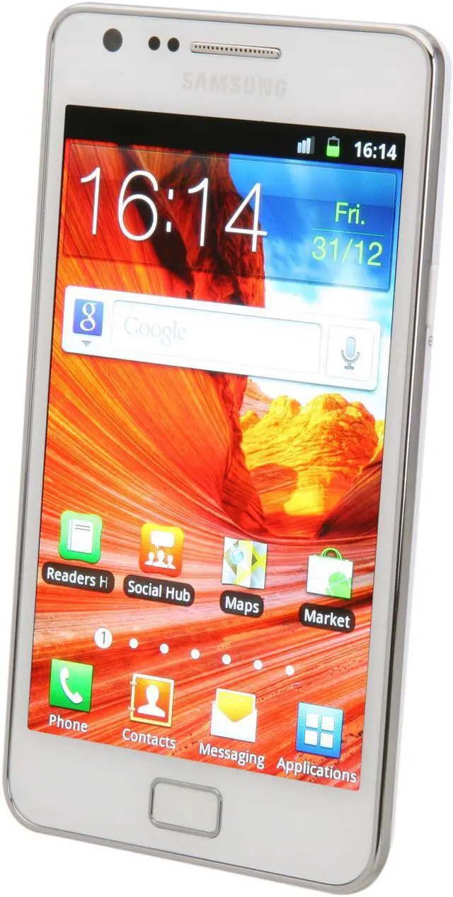 Alt view image 2 of 8 - Samsung Galaxy S II White 3G Unlocked GSM Smartphone w/ 8 MP Camera/Android OS/16GB Internal Memory (i9100)