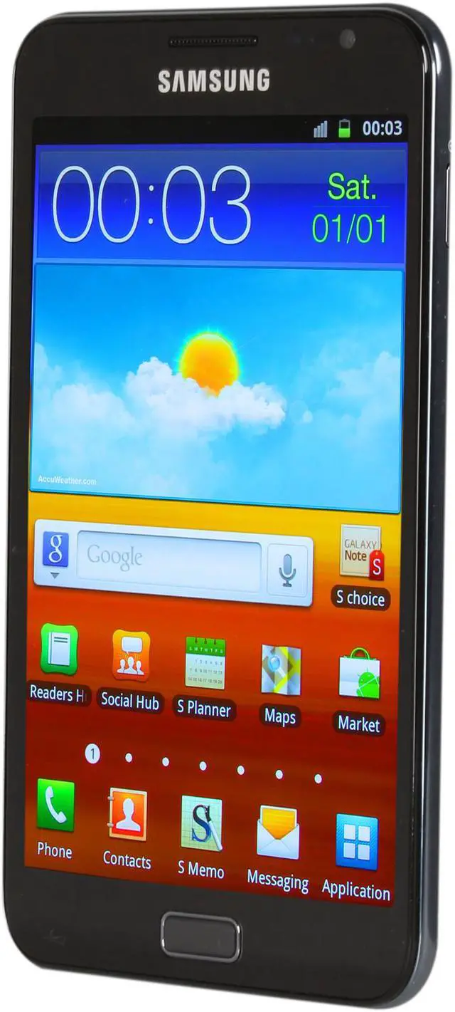 Alt view image 2 of 9 - Samsung Galaxy Note 16GB Blue 3G Unlocked GSM Smart Phone w/ Android OS 2.3 / 8 MP Camera (N7000)