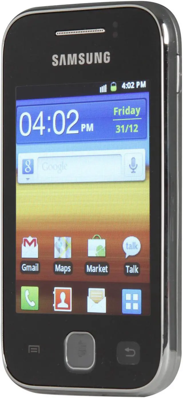 Alt view image 2 of 7 - Samsung Galaxy Y GT-S5360 3G Unlocked GSM Android Smart Phone w/ 2 MP Camera / 3.0" Touchscreen 3.0" Metallic Gray 290 MB RAM