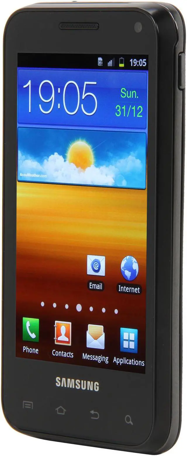 Alt view image 2 of 10 - Samsung Galaxy S Glide SGH-I927 Unlocked Cell Phone w/ QWERTY Keyboard / 4.0" Super AMOLED Touchscreen 4.0" Black