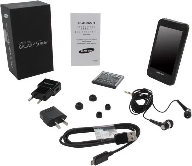 Alt view image 10 of 10 - Samsung Galaxy S Glide SGH-I927 Unlocked Cell Phone w/ QWERTY Keyboard / 4.0" Super AMOLED Touchscreen 4.0" Black