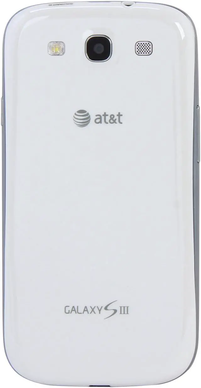 Alt view image 4 of 8 - AT&T Samsung Galaxy S3 16GB White 4G LTE Dual-Core 1.5GHz SGH-i747