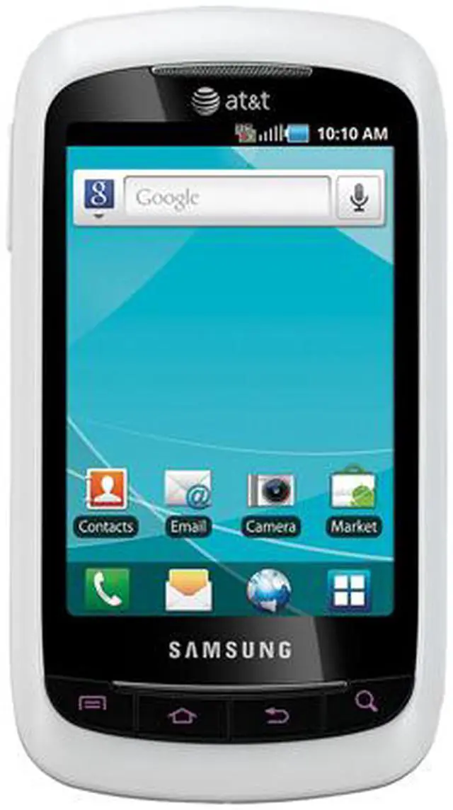 Alt view image 2 of 4 - Samsung DoubleTime SGH-I857 Unlocked Dual Touchscreen Cell Phone 3.2" White