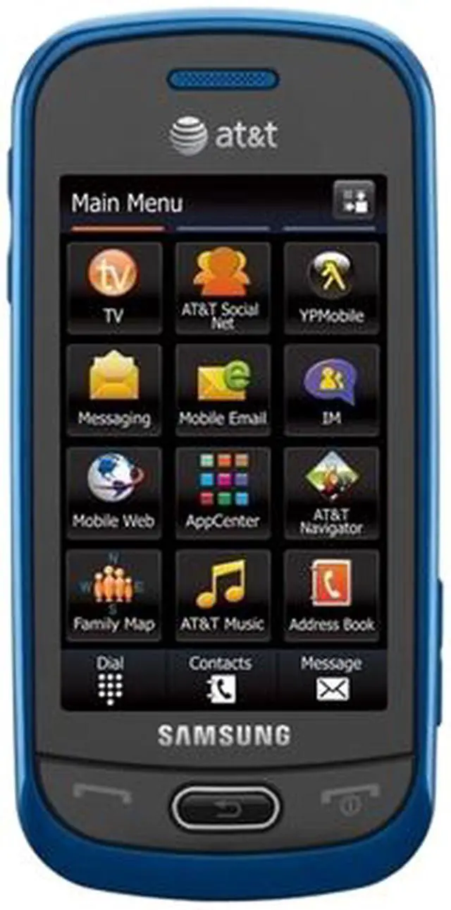 Main image of Samsung Eternity II SGH-A597 Unlocked Cell Phone 3.0" Blue