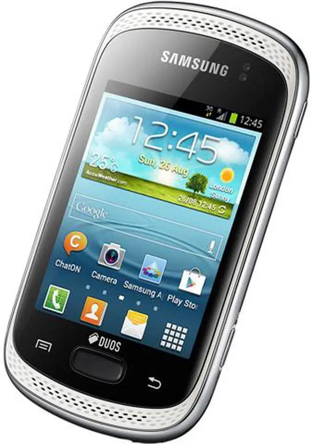 Alt view image 2 of 3 - Samsung Galaxy Music Duos S6012 Unlocked Dual SIM Cell Phone 3.0" White