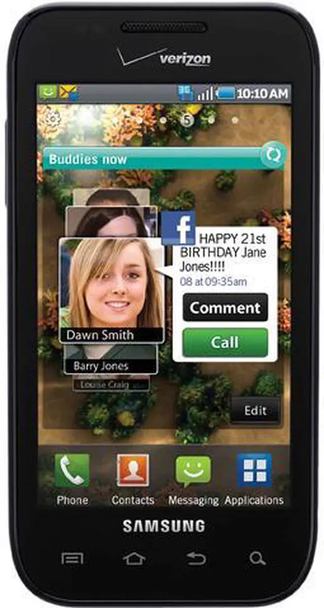Main image of Samsung Fascinate SCH-I500 Black 3G Verizon CDMA Cell Phone