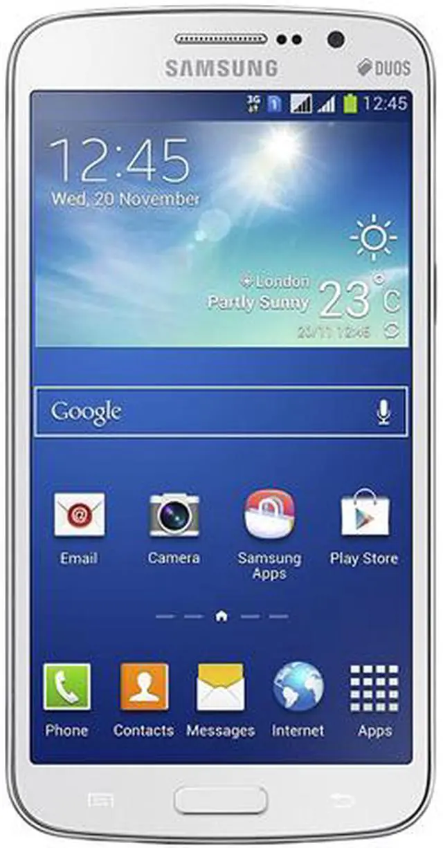 Main image of Samsung Galaxy Grand 2 Duos G7102 3G Unlocked GSM Dual-SIM Cell Phone 5.25" White 1.5GB RAM