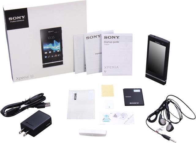 Alt view image 8 of 8 - Sony Xperia U ST25a 8GB Unlocked Android GSM Smart Phone with 5MP Camera 3.5" Black / White