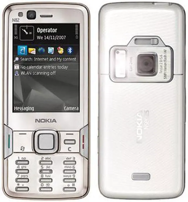 Alt view image 2 of 6 - Nokia N82 US Version Unlocked CellPhone White