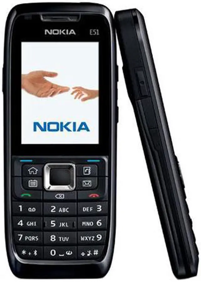 Alt view image 2 of 6 - Nokia E51 Black 3G Unlocked GSM Bar Phone Supports Microsoft ActiveSync email