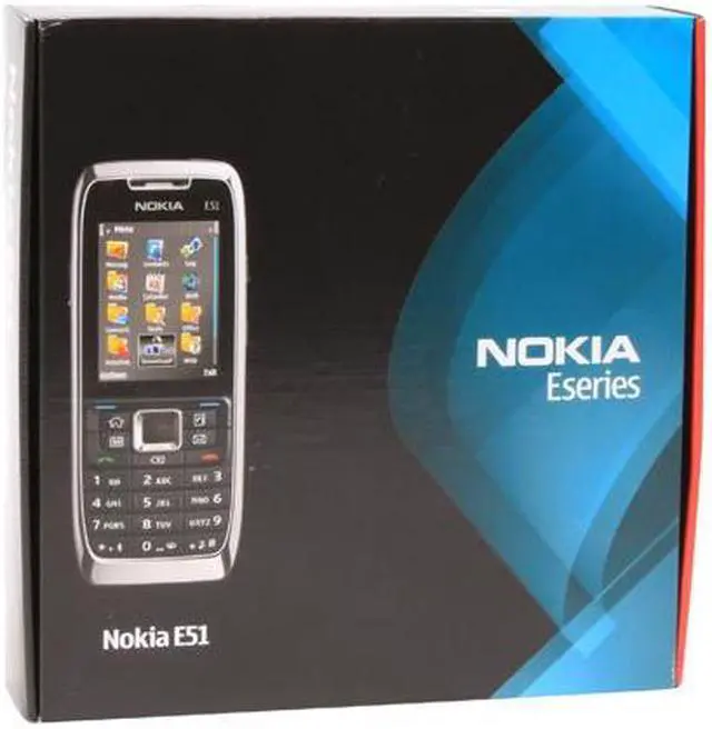 Alt view image 6 of 6 - Nokia E51 Black 3G Unlocked GSM Bar Phone Supports Microsoft ActiveSync email