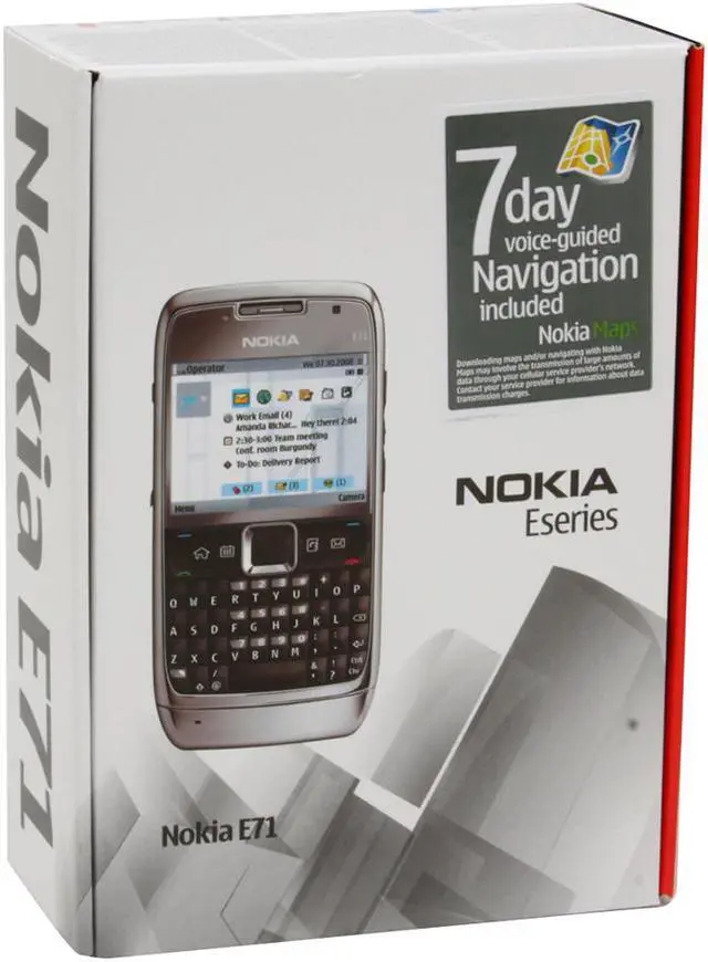 Alt view image 3 of 3 - Nokia E71 White 3G Unlocked GSM Smart phone with 3.2 MP Camera