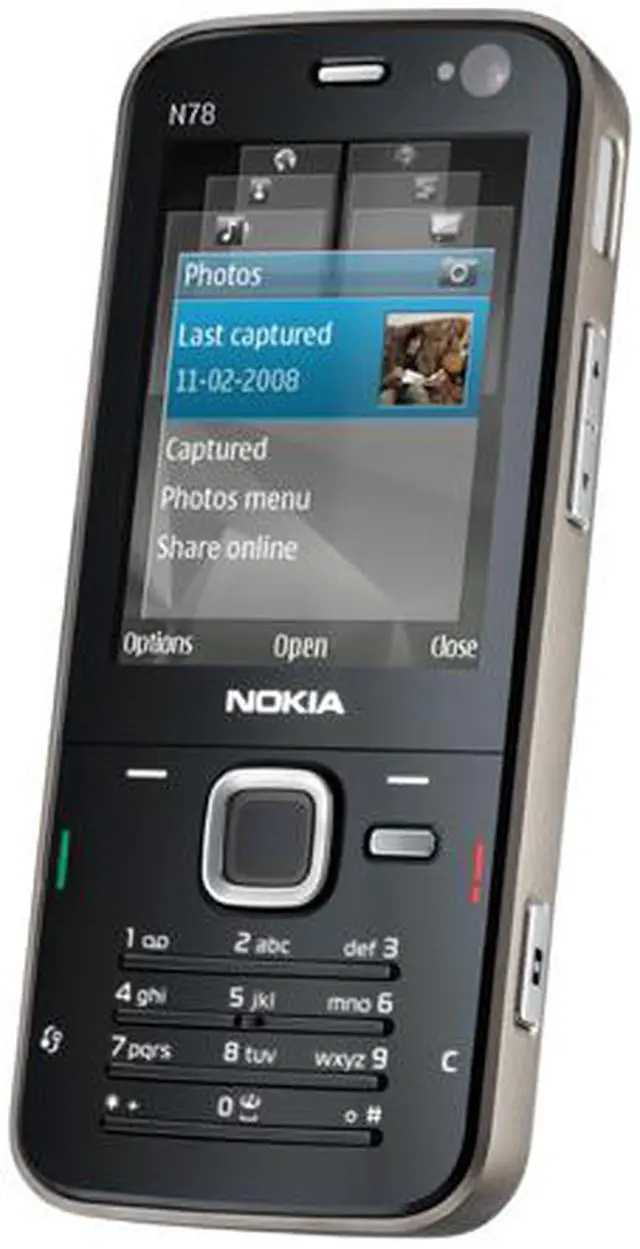 Alt view image 2 of 6 - Nokia N78 US Version Unlocked CellPhone Black